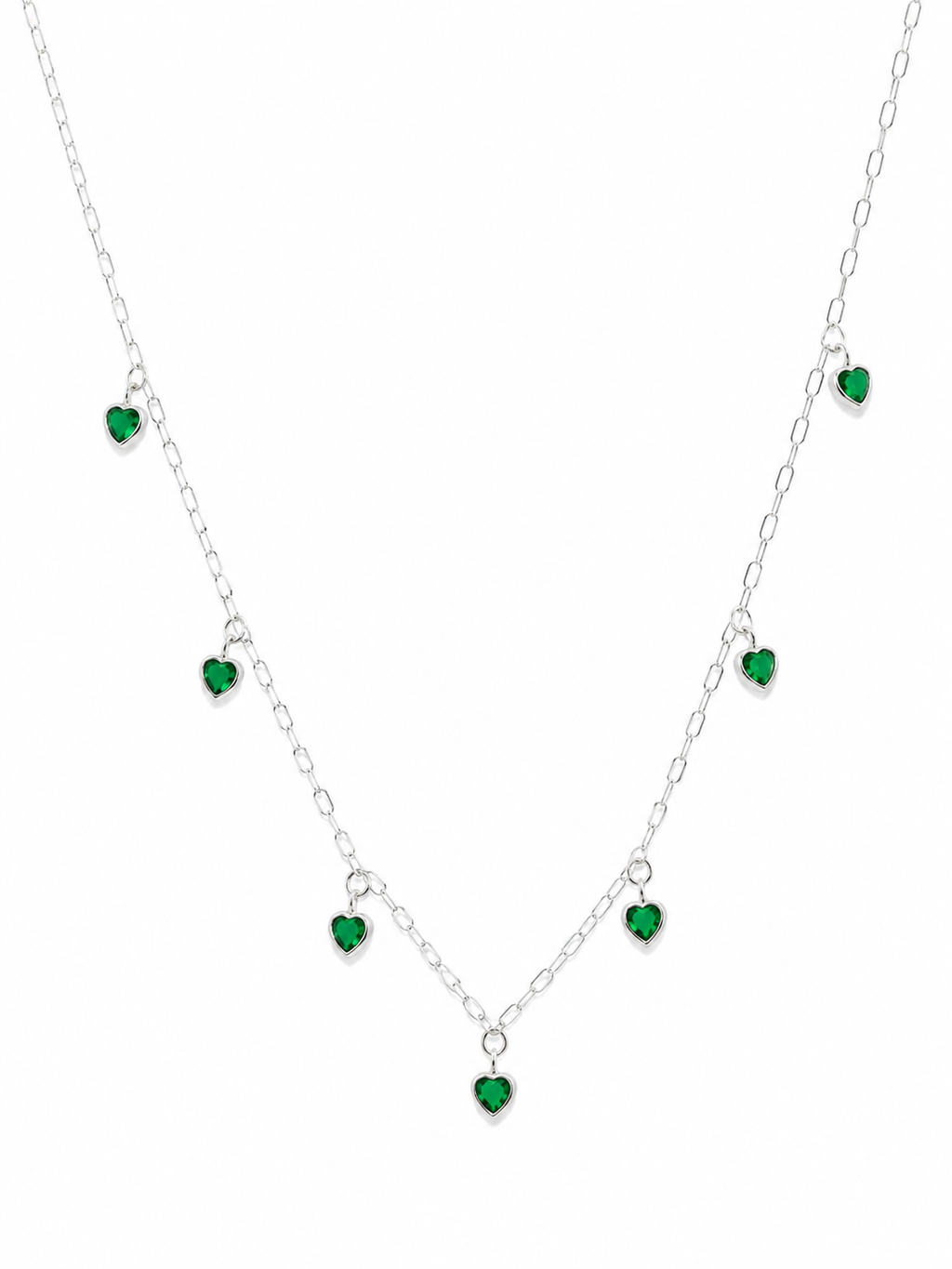 Choker coração verde
