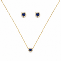 Conjunto Coração Azul