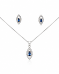 Conjunto Prata Passione Azul