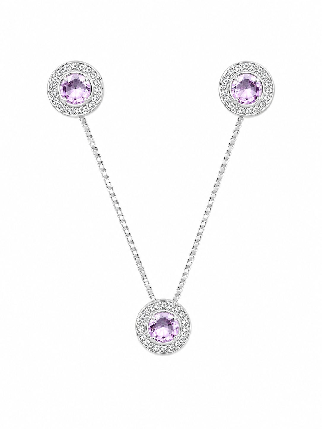 Conjunto Prata Rosa