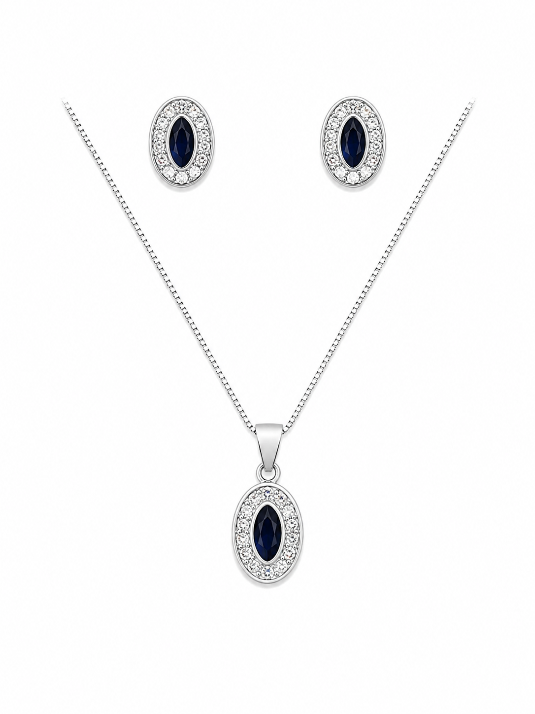 Conjunto Prata Azul