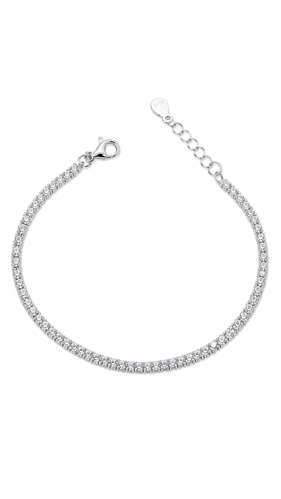 Pulseira Prata  Riviera fina