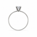 Solitario  Fino Zircônia 3mm Prata 925